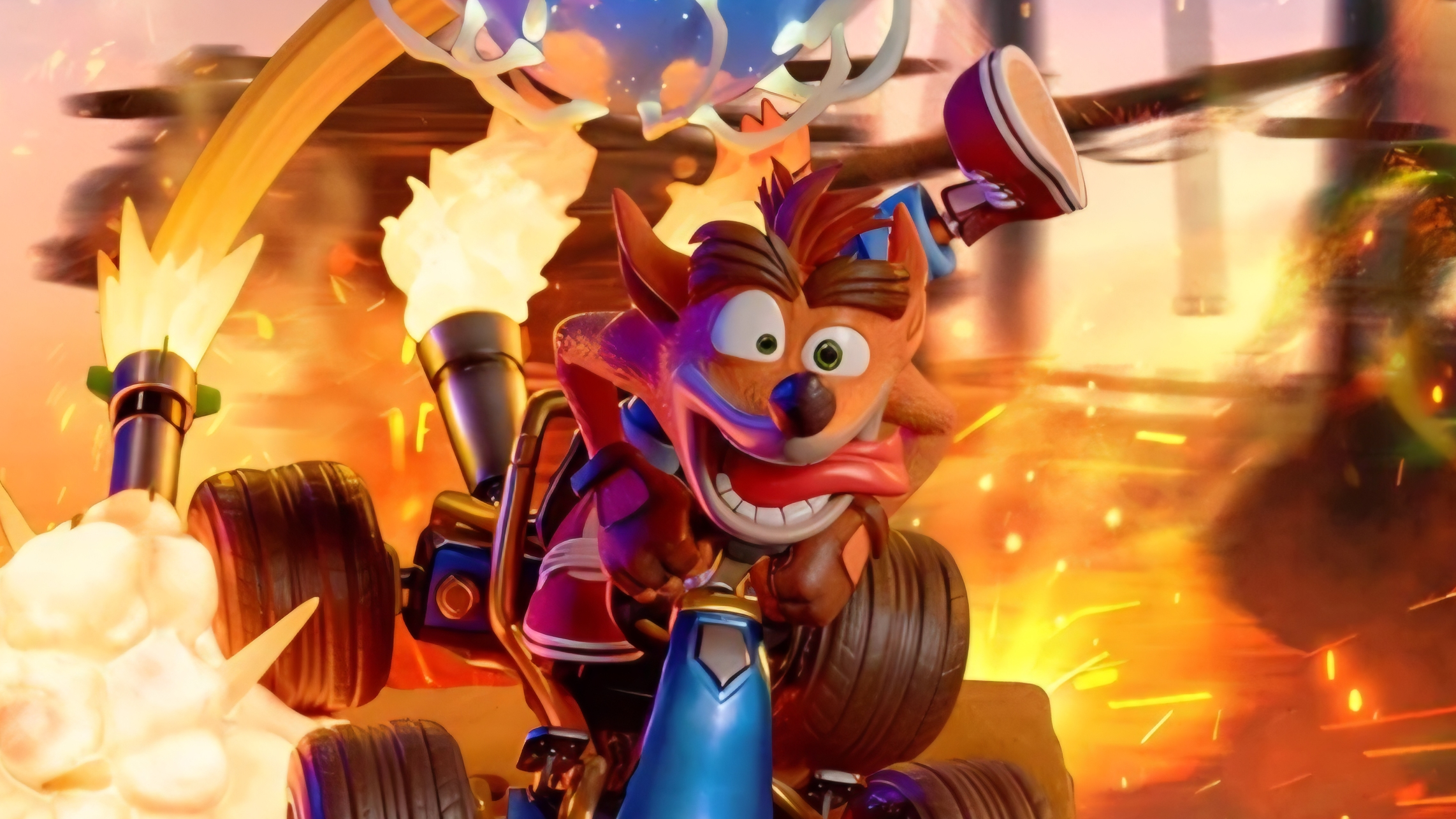 First 4 figure - Crash team racing nitro - fueled - crash in kart ( definitive edition ) 