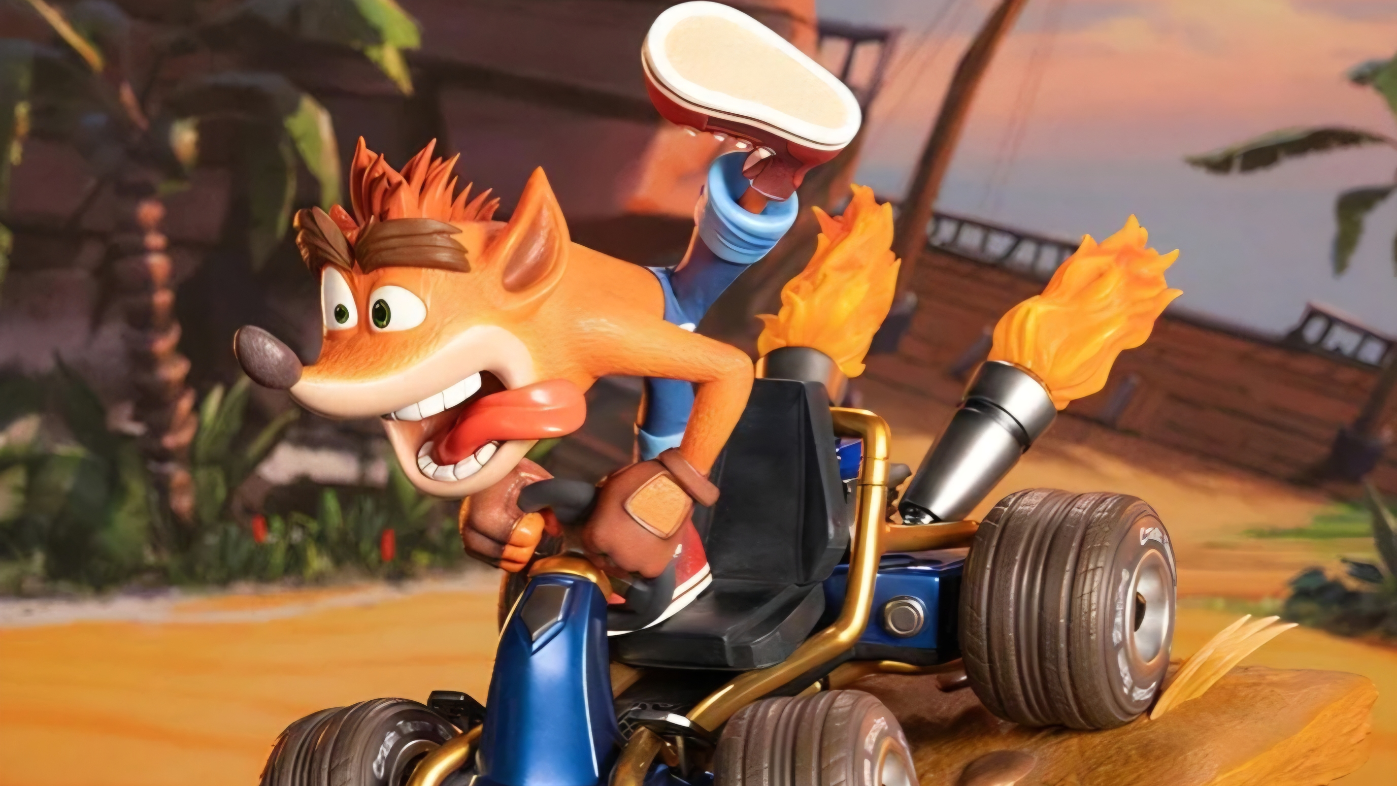 First 4 figure - Crash tram racing nitro - fueled - crash in kart ( standard edition )