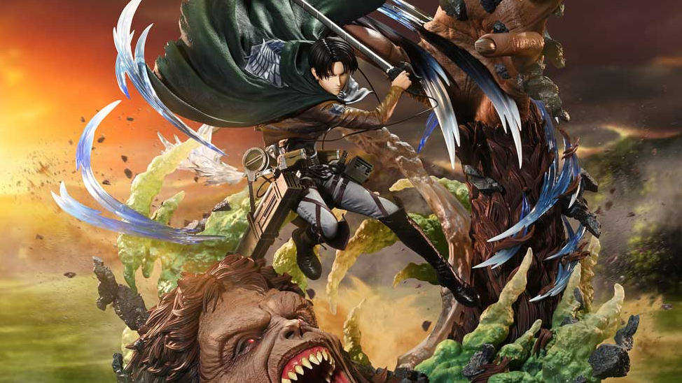 Prime 1 Studio - Levi vs Beast Titan (Bonus Version) - Ultimate Premium Masterline