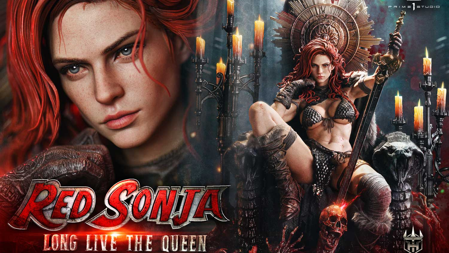 Prime 1 Studio -  Red Sonja (bonus version) - Throne Legacy Collection