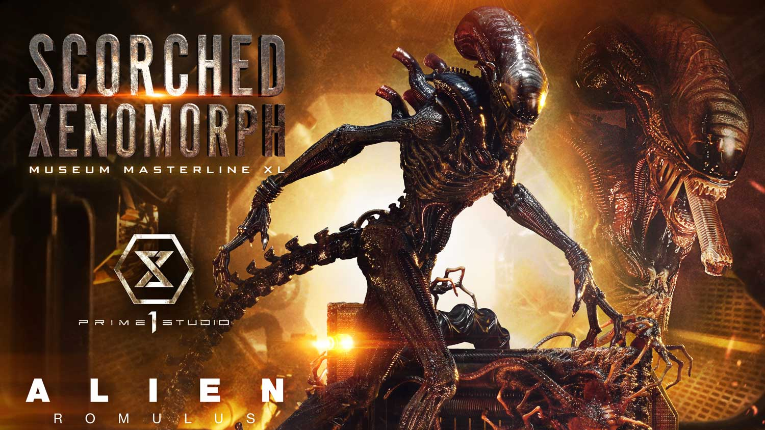Prime 1 Studio - Scorched Xenomorph (Version Regular) - Museum Masterline