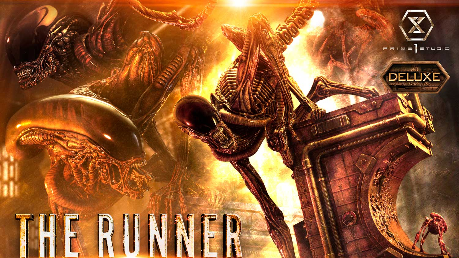 Prime 1 Studio - The Runner Xenomorph Dog Alien (Version Deluxe Bonus) - Museum Masterline XL