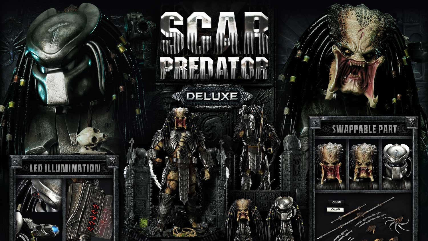 Prime 1 Studio - Scar Predator (Version Deluxe Bonus) - Museum Masterline