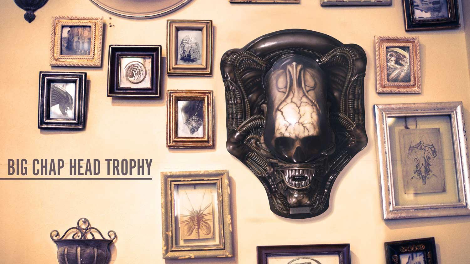 Prime 1 Studio - Alien Big Chap Head Trophy (Version Regular) - 3D Wall Art