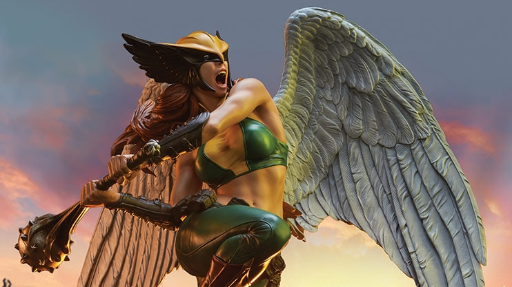 SideShow Collectibles - hawkgirl - premium format - exclusive edition 