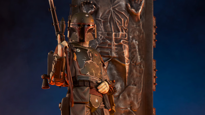 SideShow Collectibles - boba fett and han solo in carbonise - premium format