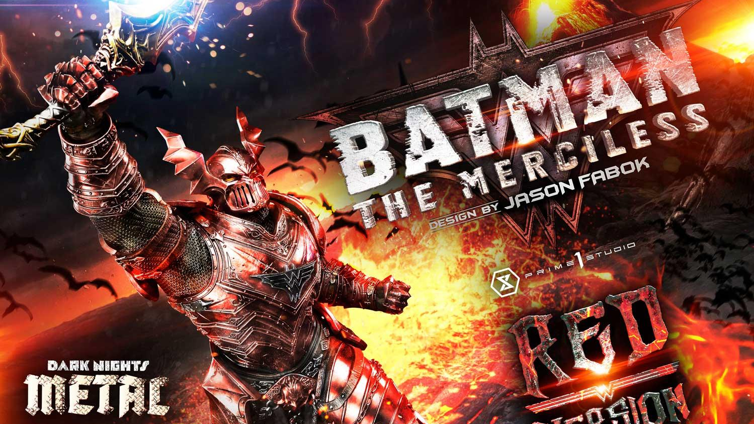 Prime 1 Studio - Batman The Merciless (Version Red) - Museum Masterline
