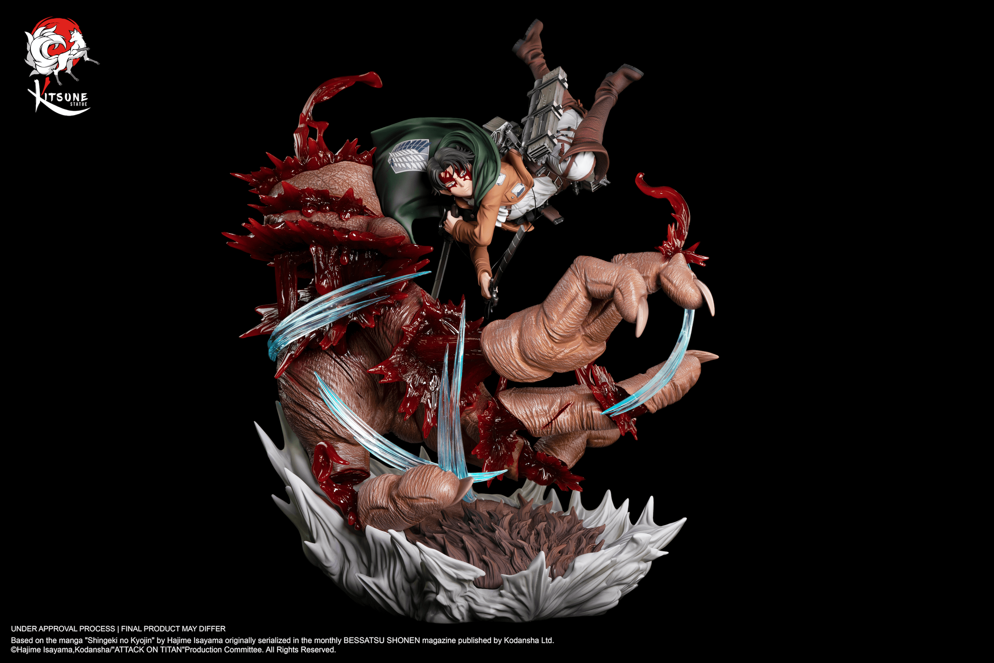 Kitsune statue - LIVAI VERSUS LE TITAN BESTIAL