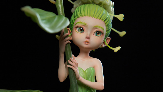 Orange Art Studio - Shepherd's Purse flower Fairy