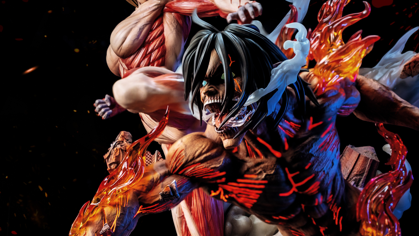 Jimei Palace - Eren Titan VS Female Titan