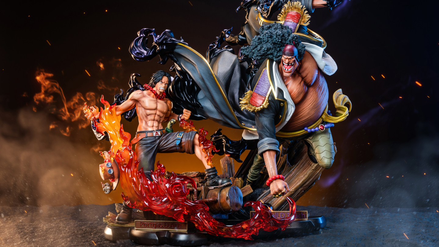Jimei Palace - Portgas. D. Ace VS Marshall. D. Teach (Blackbeard)
