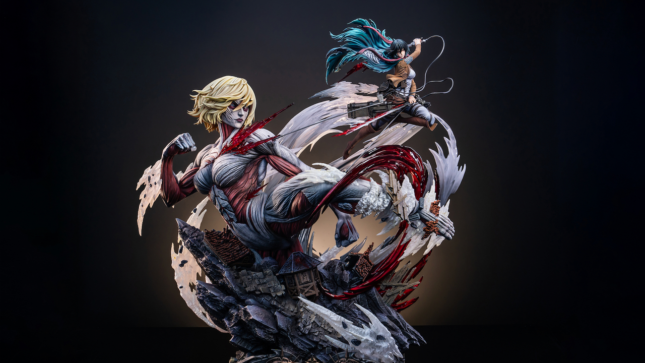 Hertz Studio - Mikasa VS Female Titan