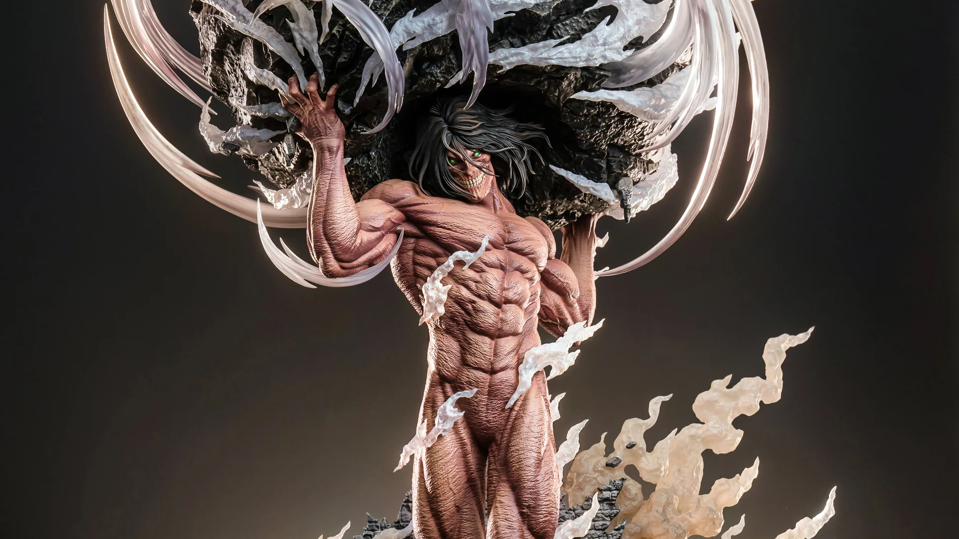 Hertz Studio - Eren titan lifting a Rock